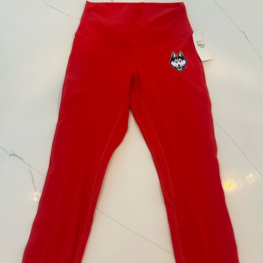lululemon athletica Red Leggings with UCONN Logo
